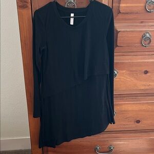Latched Mama Black Ribbed Top